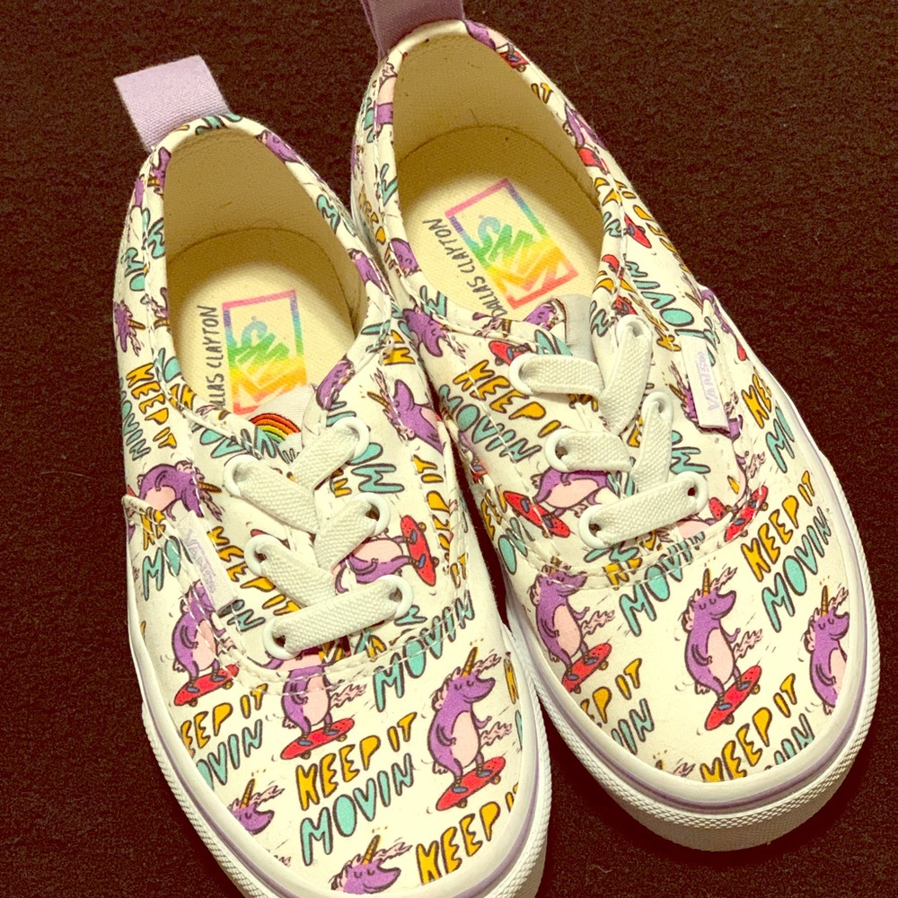 LIKE NEW Dallas Clayton Vans Toddler sneakers